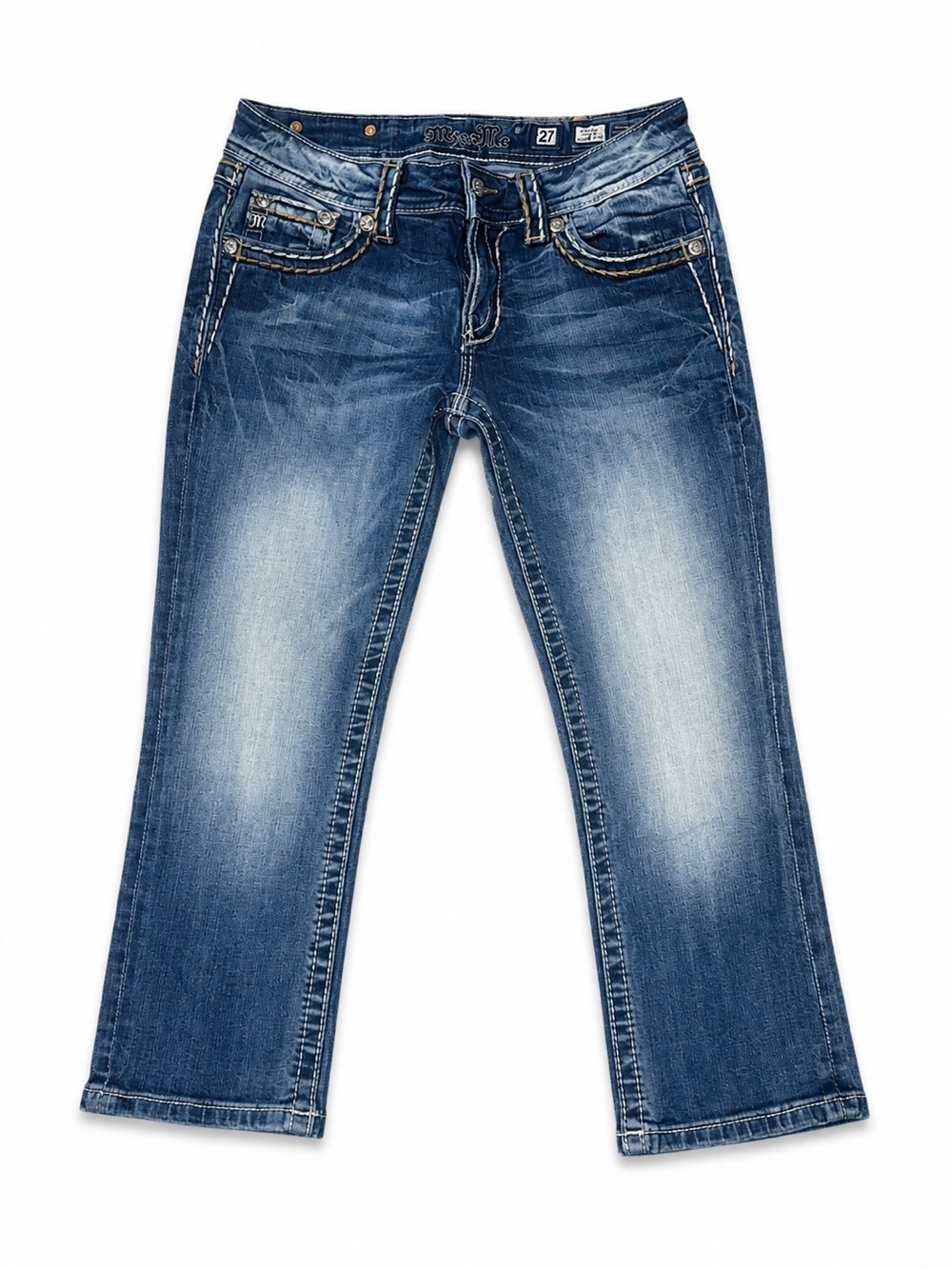 Miss Me Signature Cuffed Capris Size 27